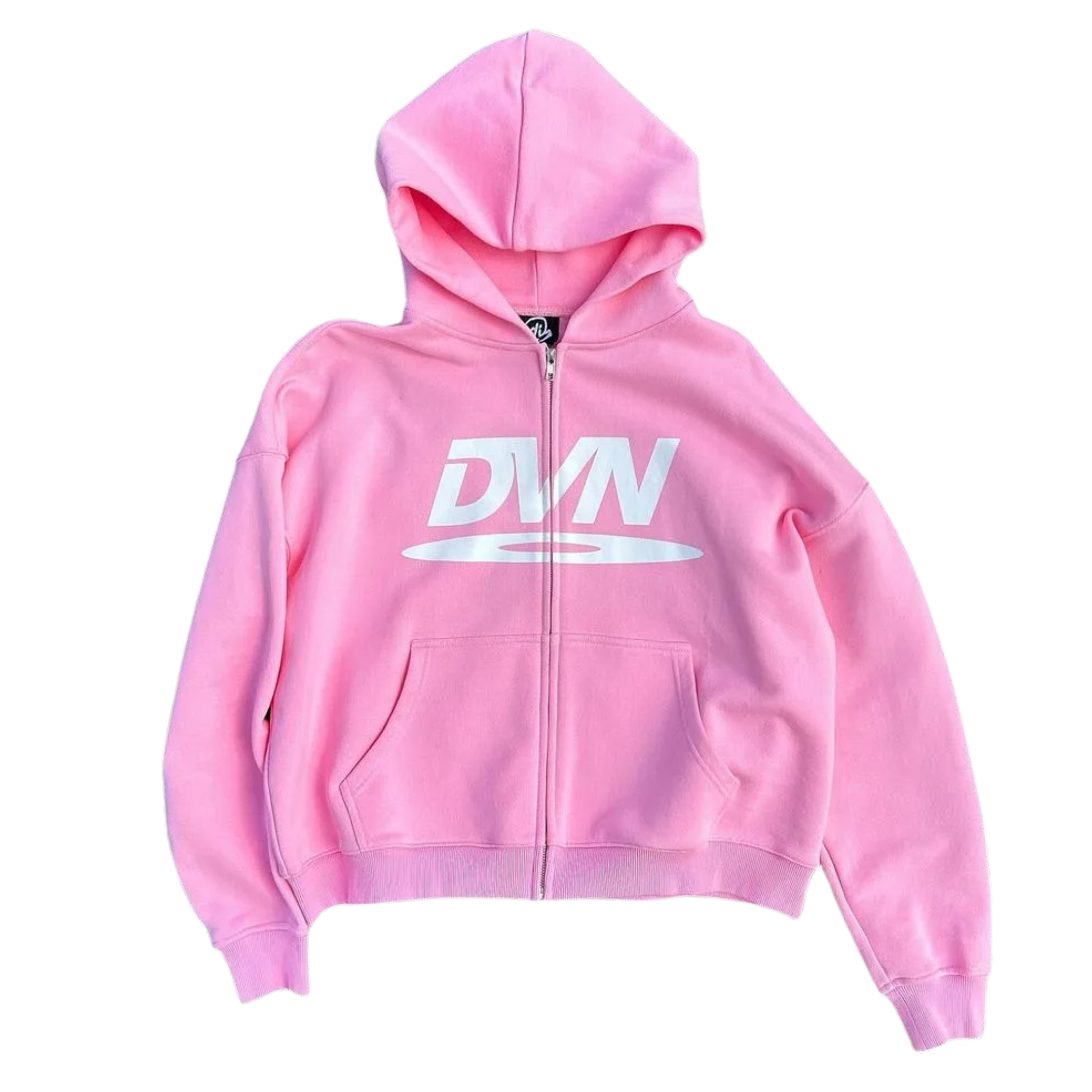 Unisex Printed Zip-Up Hoodie