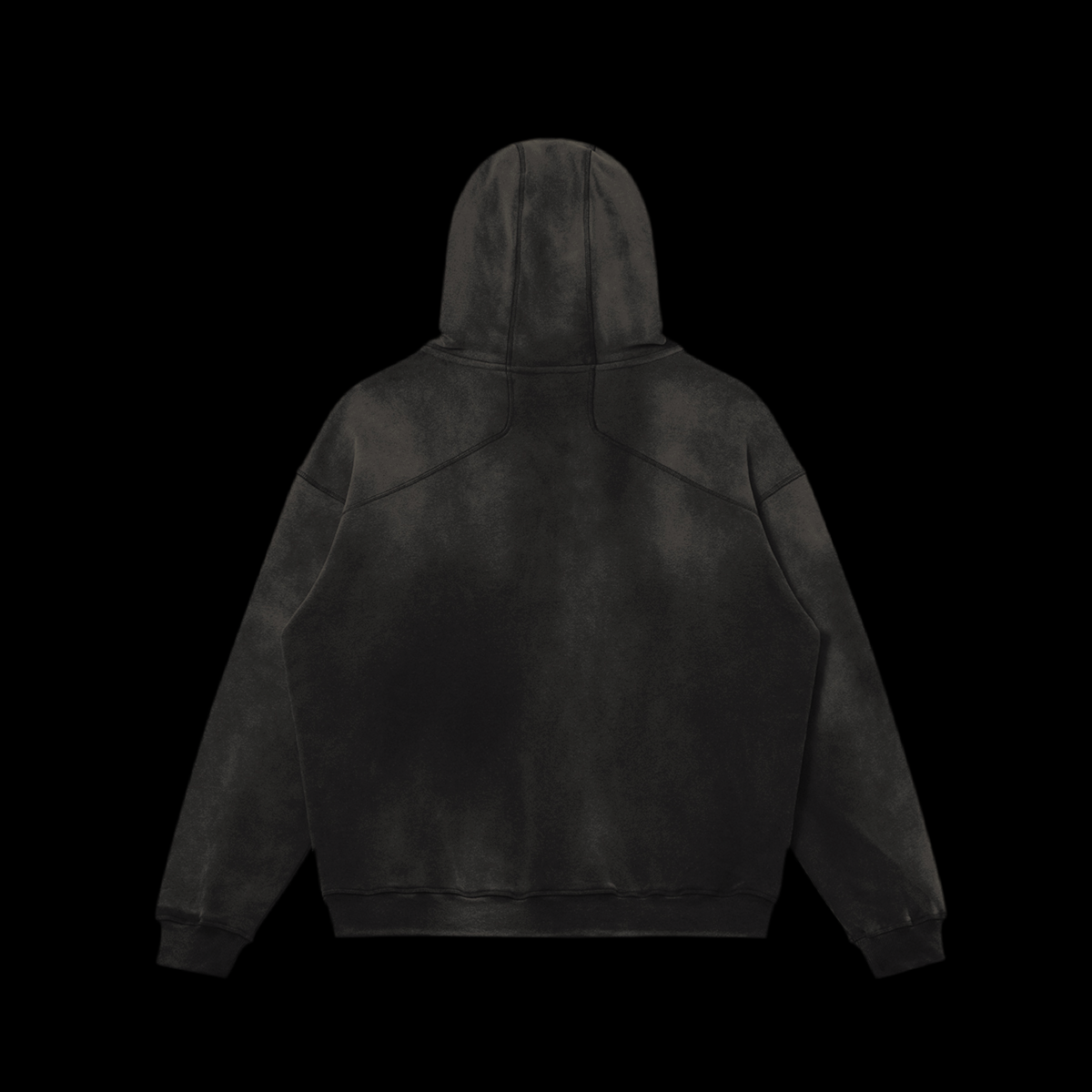 VISION HEAVYWEIGHT FADED HOODIE SMOKED BLACK
