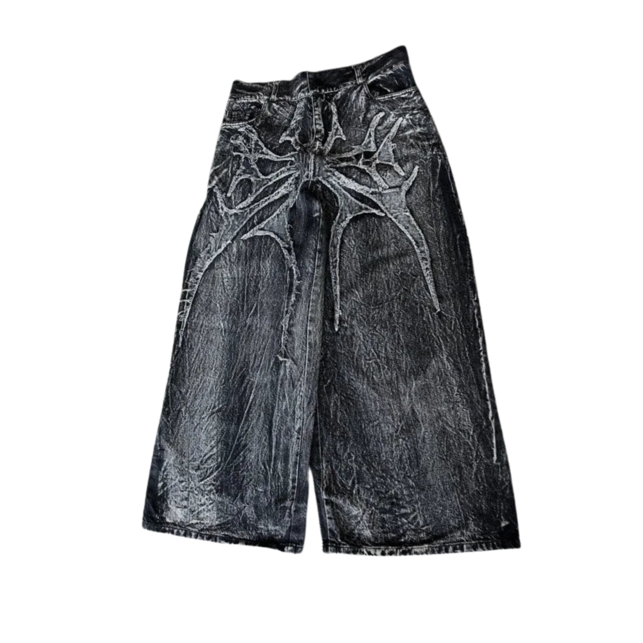 Spider Embroidered Jeans