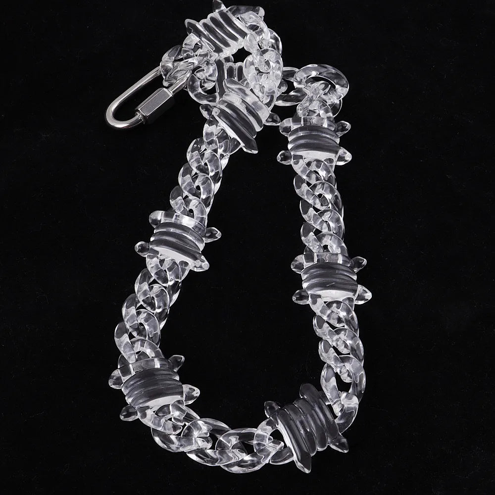 Acrylic Thorns Chain Necklace