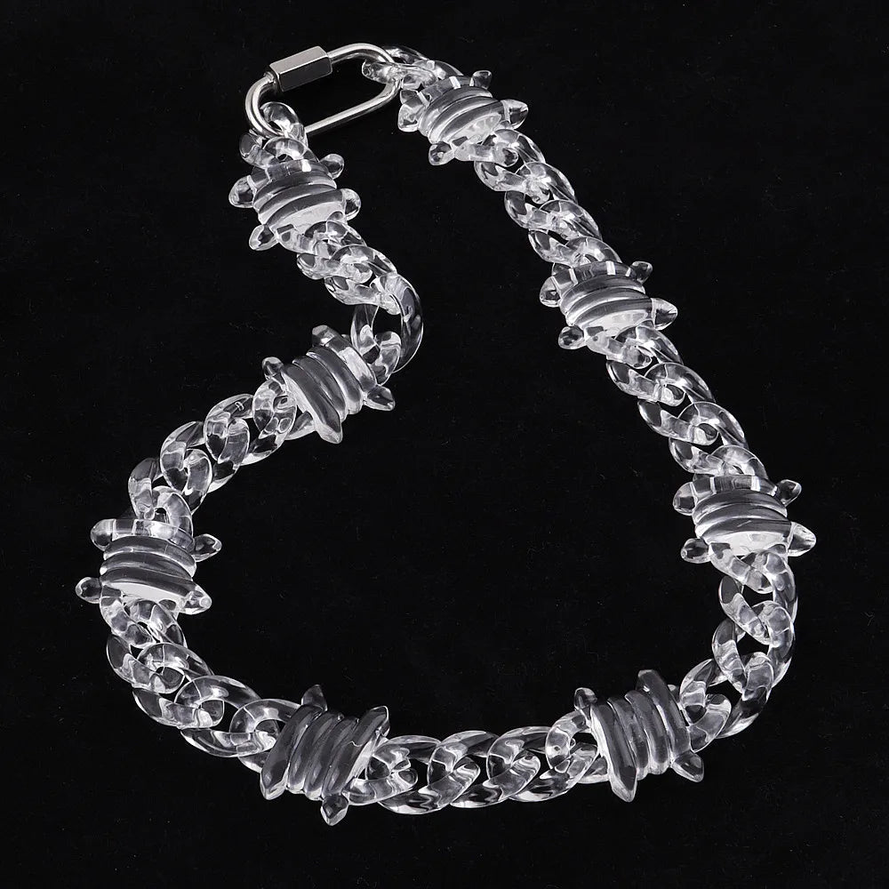 Acrylic Thorns Chain Necklace