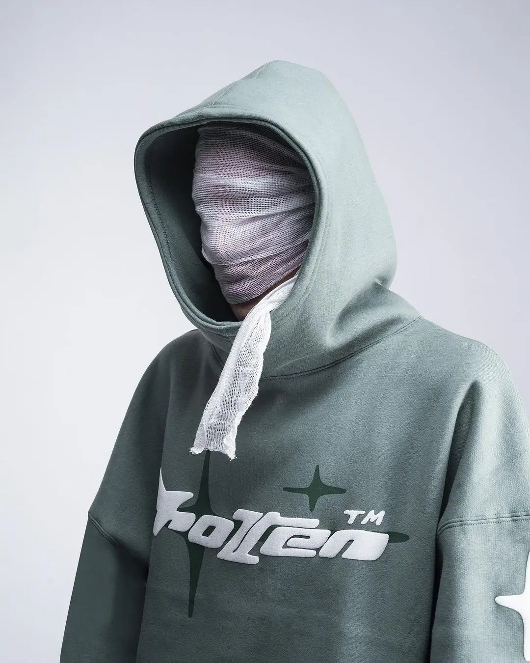 Oversized Puff Print Hoodie