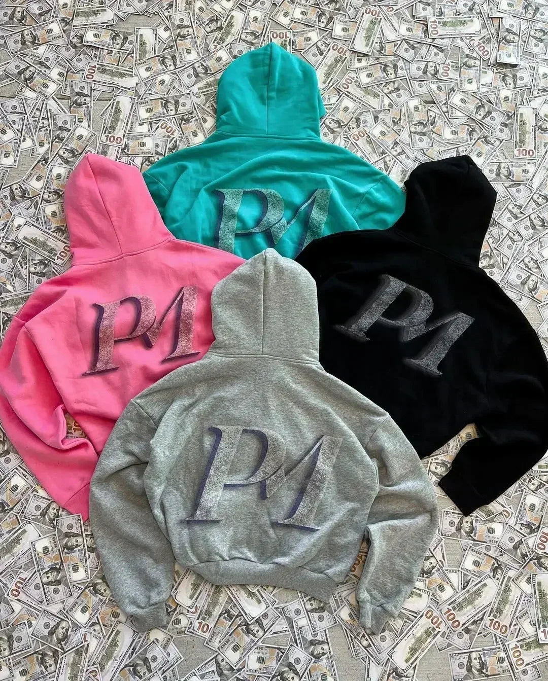 Distressed Print Hoodie