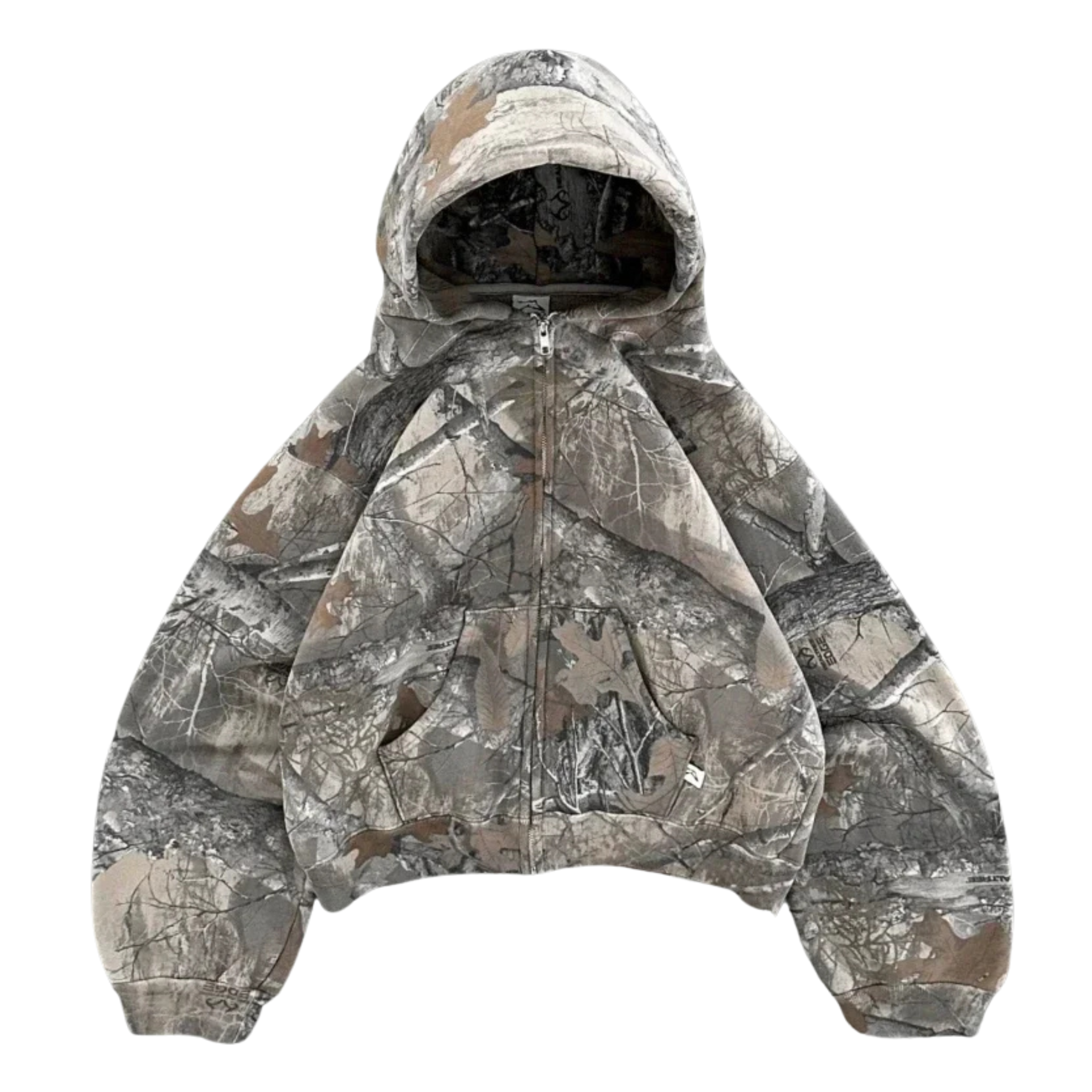 Regular Fit Camo Printed Hoodie