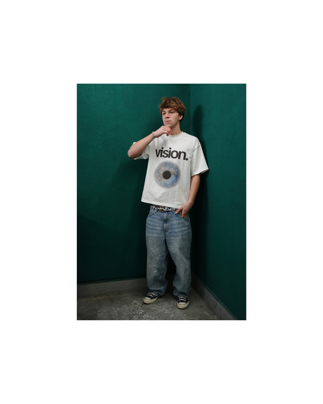 VISION OPTIC HEAVYWEIGHT BOXY TEE WHITE