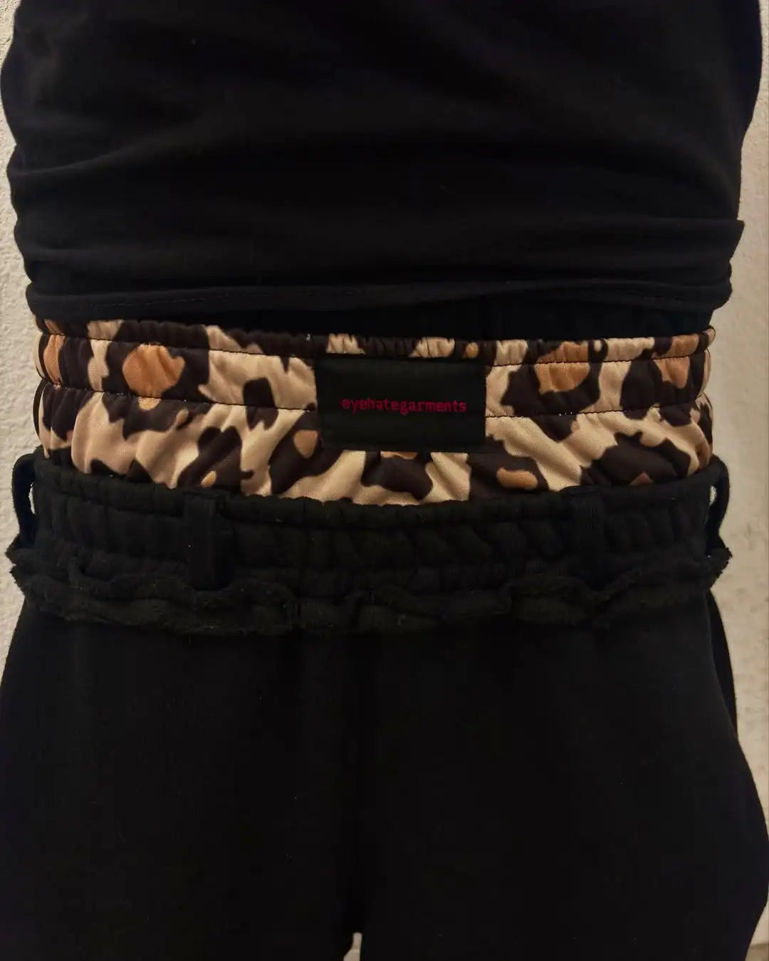 Letter Print Sagging Pants