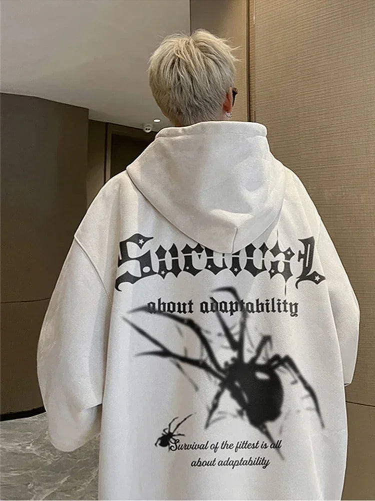 Spider Print Hoodie