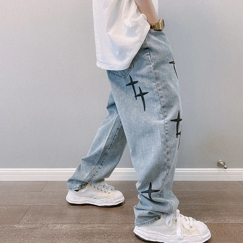 Regular Fit Printed Jeans