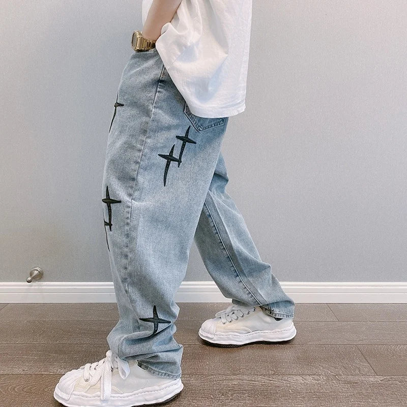 Regular Fit Printed Jeans