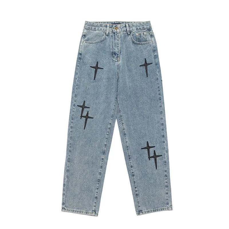 Regular Fit Printed Jeans