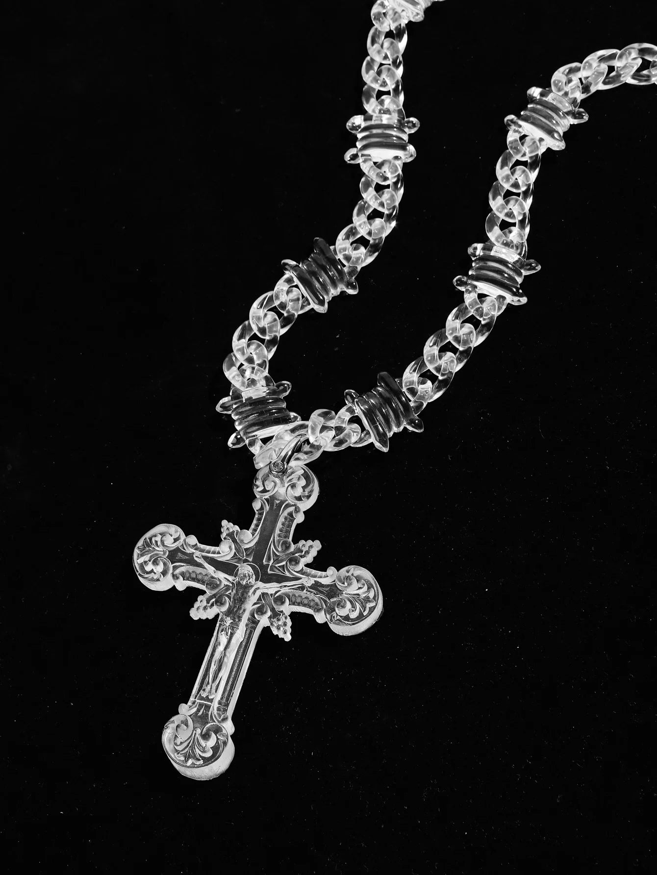 Acrylic Cross Necklace