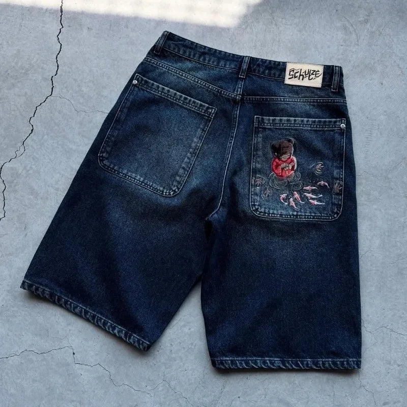 Cherry Blossom Jean Shorts