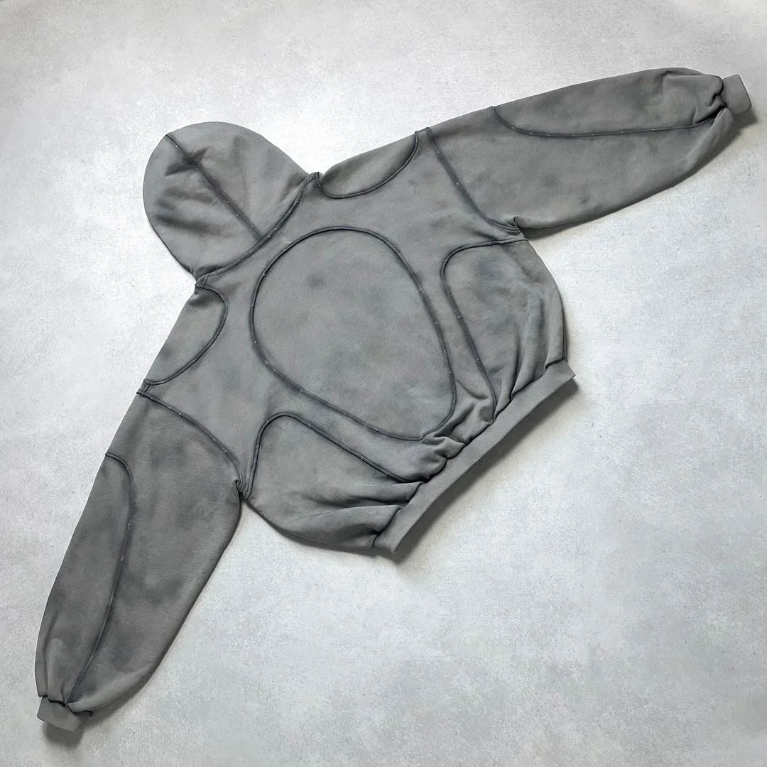 Faded Puff Print Hoodie
