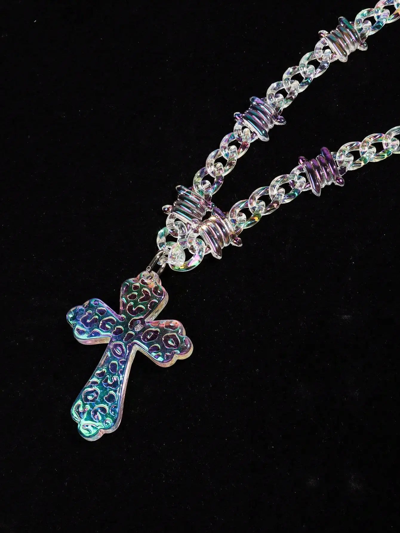 Acrylic Cross Necklace