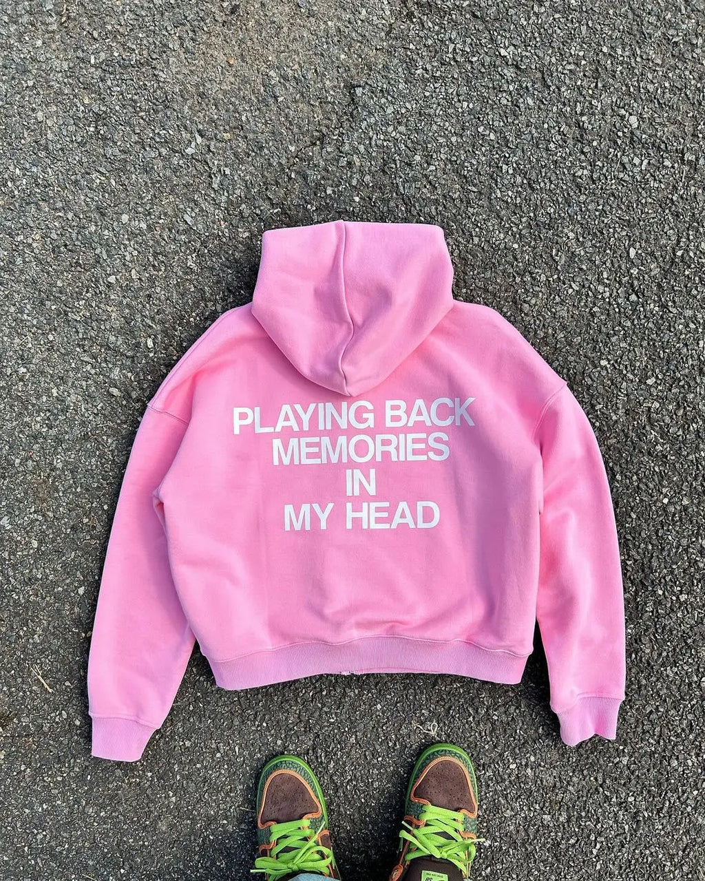 Unisex Printed Zip-Up Hoodie