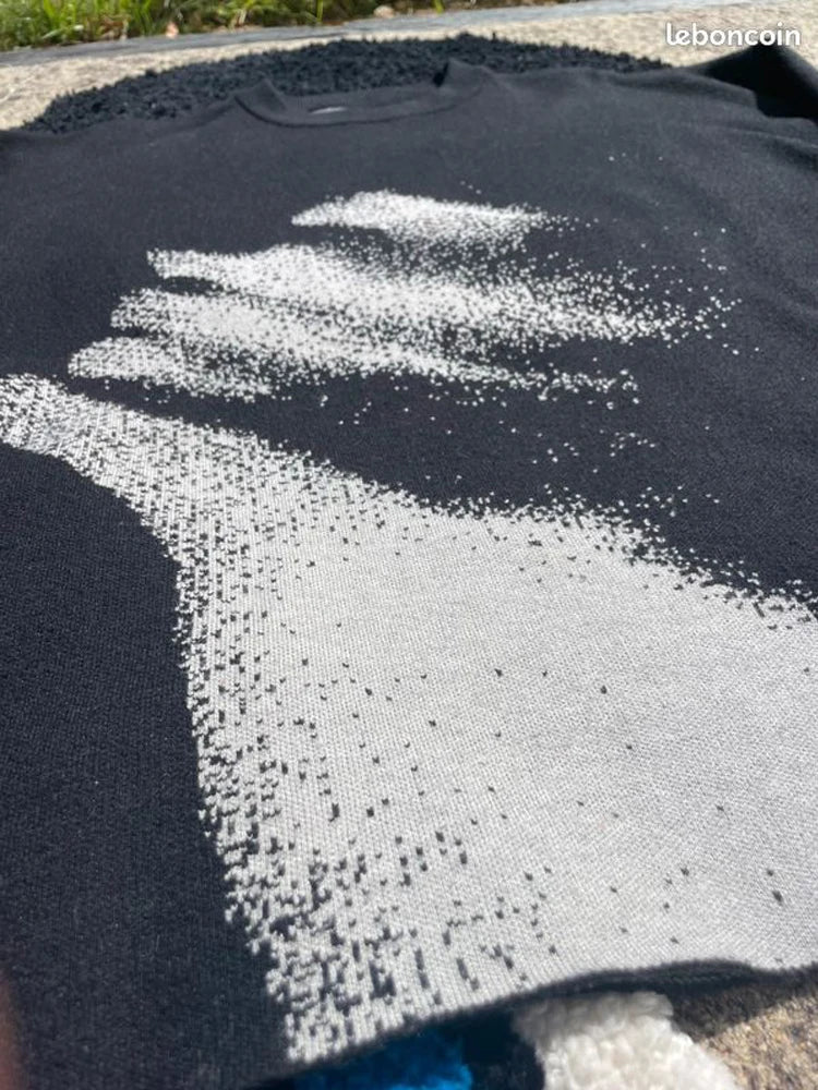 Artistic Graphic Knit Sweater