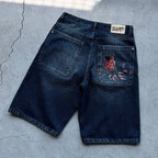 VISION “BLOSSOM” DENIM SHORTS