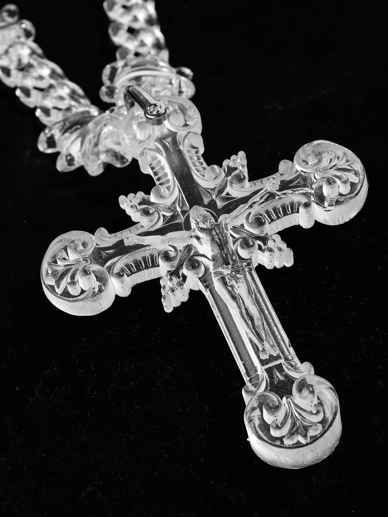 Acrylic Cross Necklace