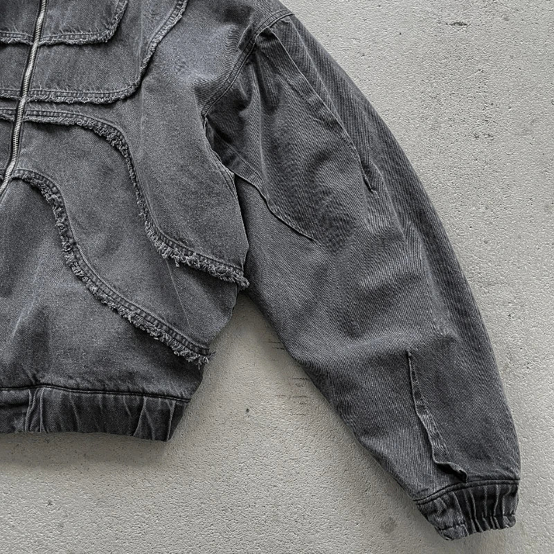 Regular Fit Denim Hoodie