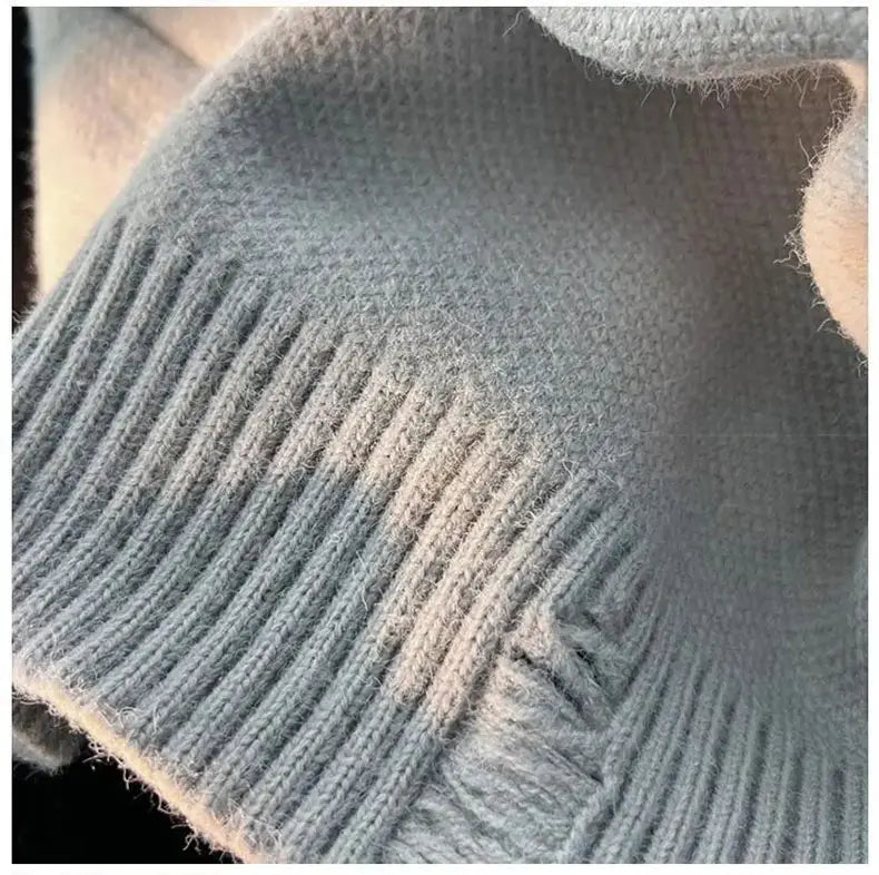 Distressed Knitted Sweater
