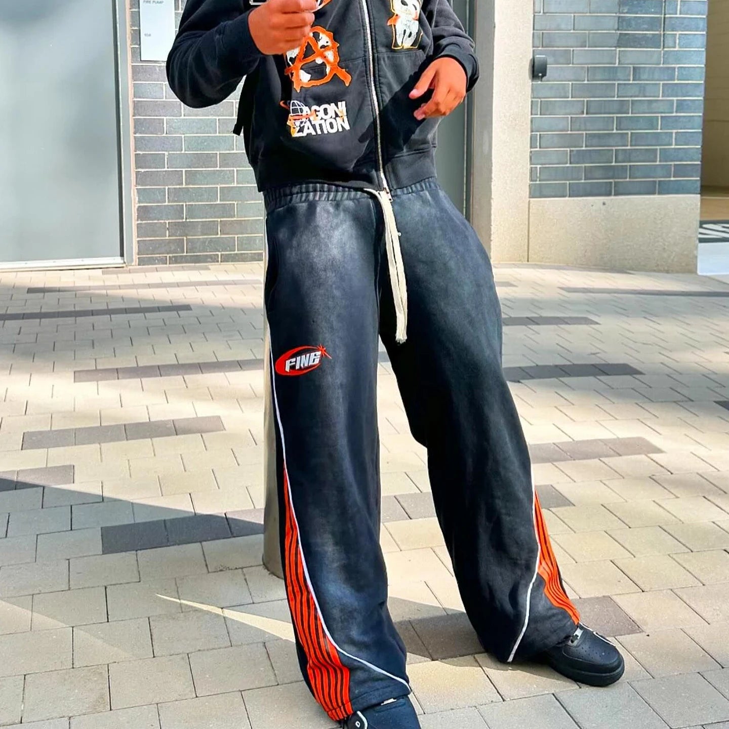 Oversized Faded Y2K Sweatpants