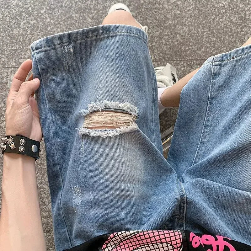 Distressed Jean Shorts