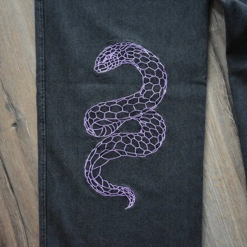 Anime Inspired Wide Leg Jeans