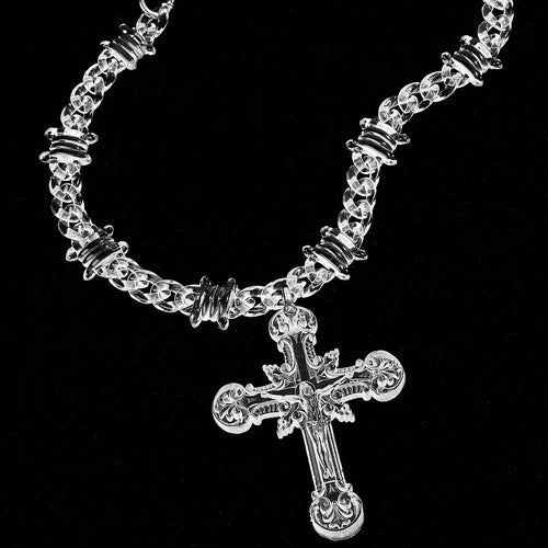 Acrylic Cross Necklace