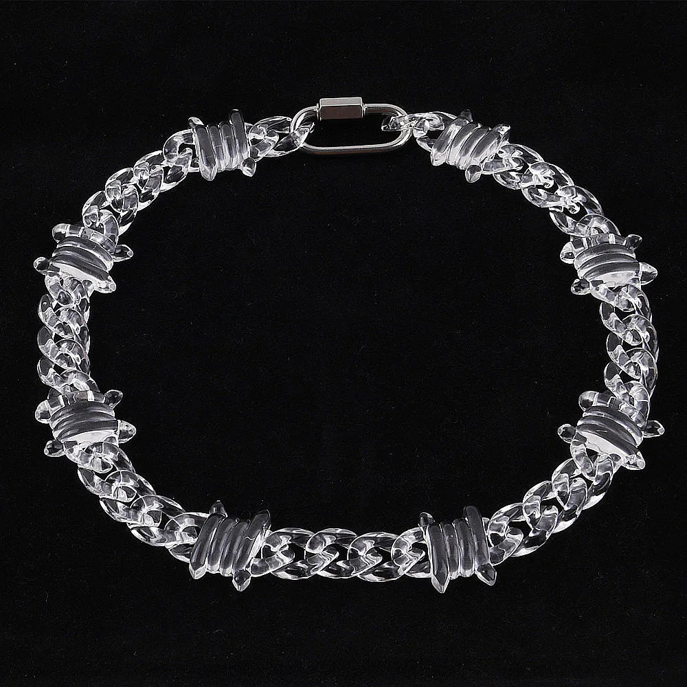 Acrylic Thorns Chain Necklace