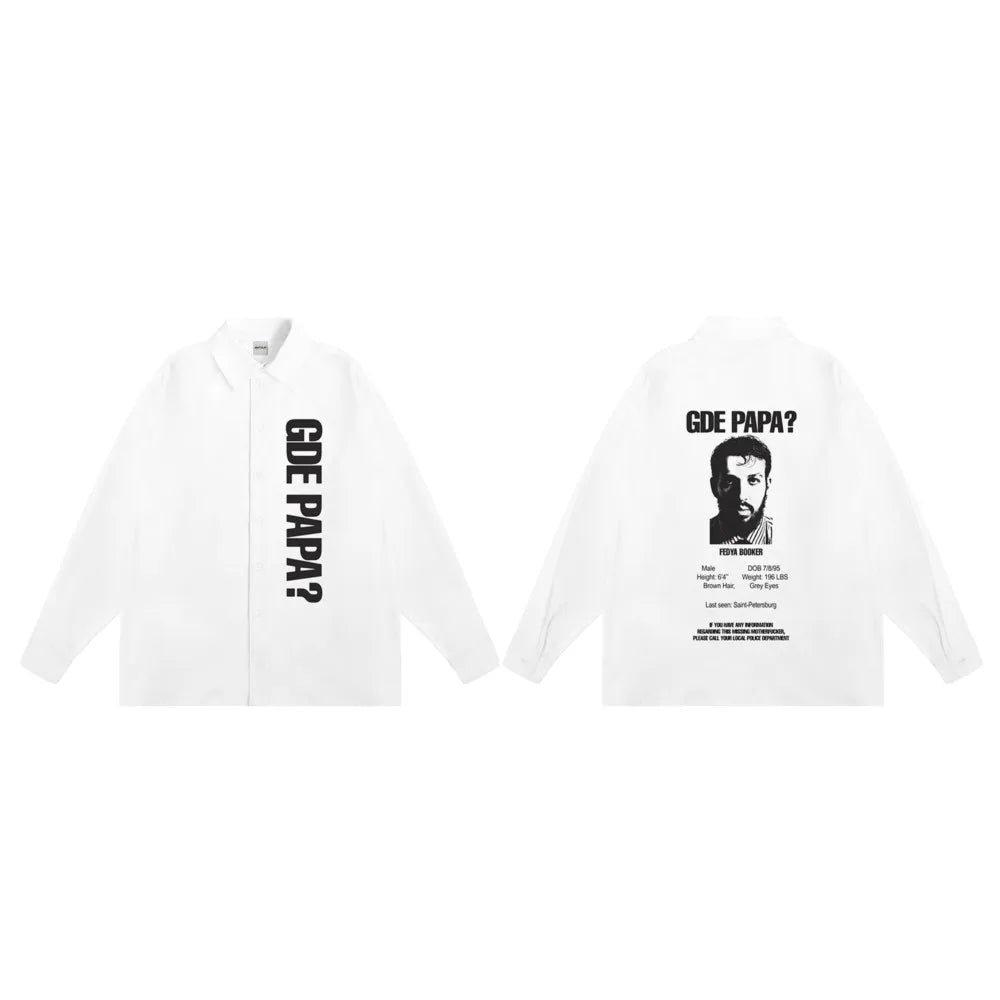 Men's Oversized Button Shirt
