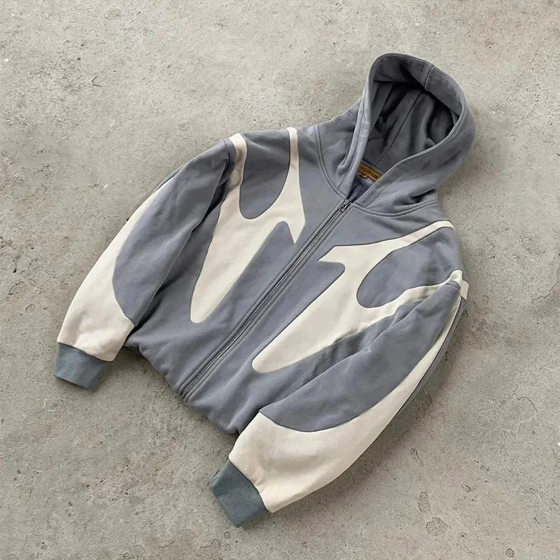 Regular Fit Puff Print Hoodie