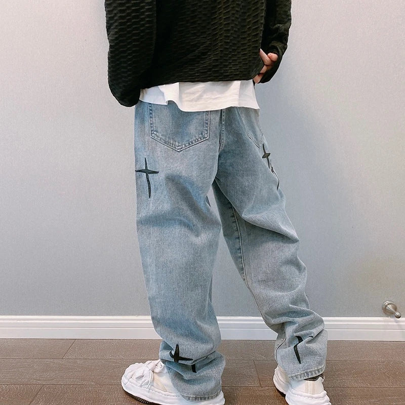 Regular Fit Printed Jeans