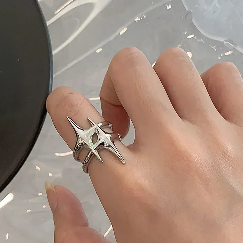 Unisex Star Open Ring