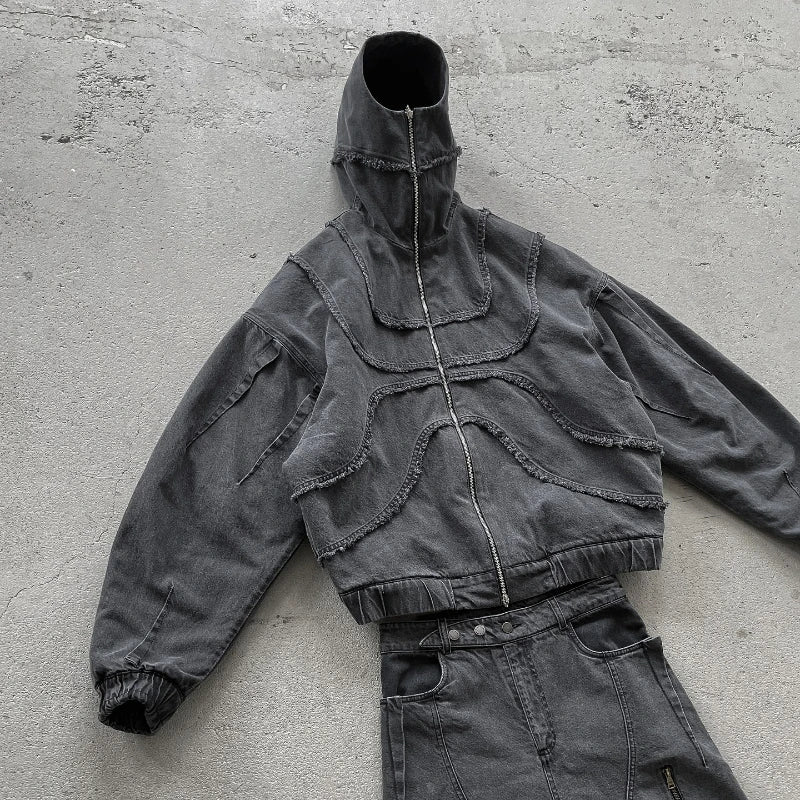 Regular Fit Denim Hoodie