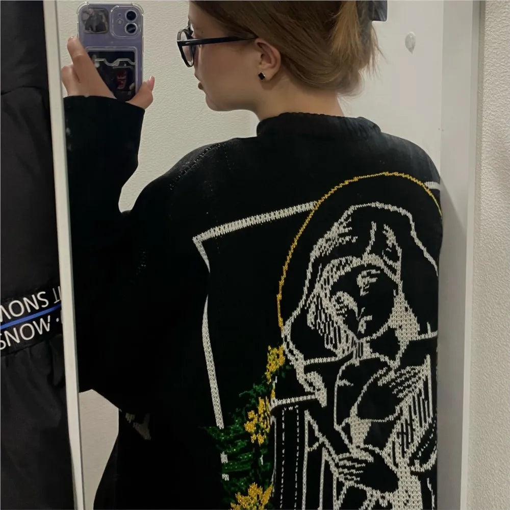 Oversized Graphic Sweater