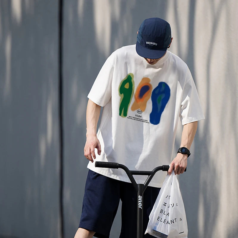 Oversized Printed Graphic Tee