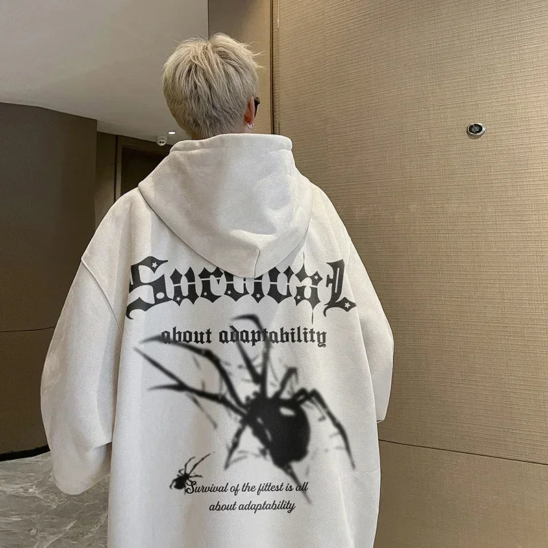 Spider Print Hoodie