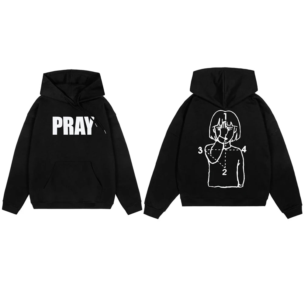 PRAY Sweatshirt and Hoodie