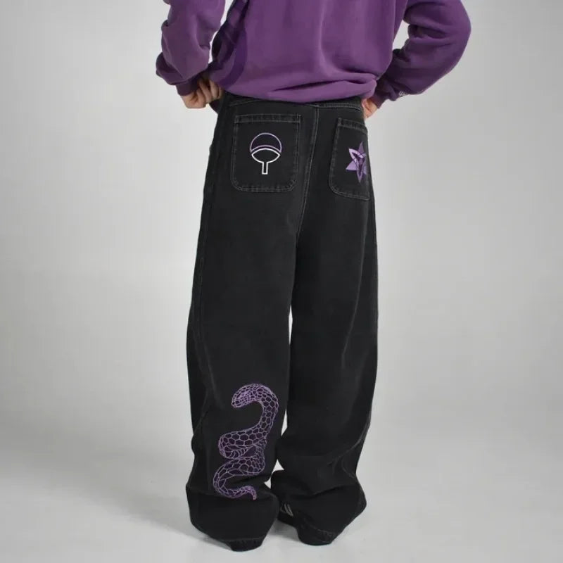 Anime Inspired Wide Leg Jeans