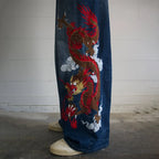 VISION "RED DRAGON" RELAXED JEANS