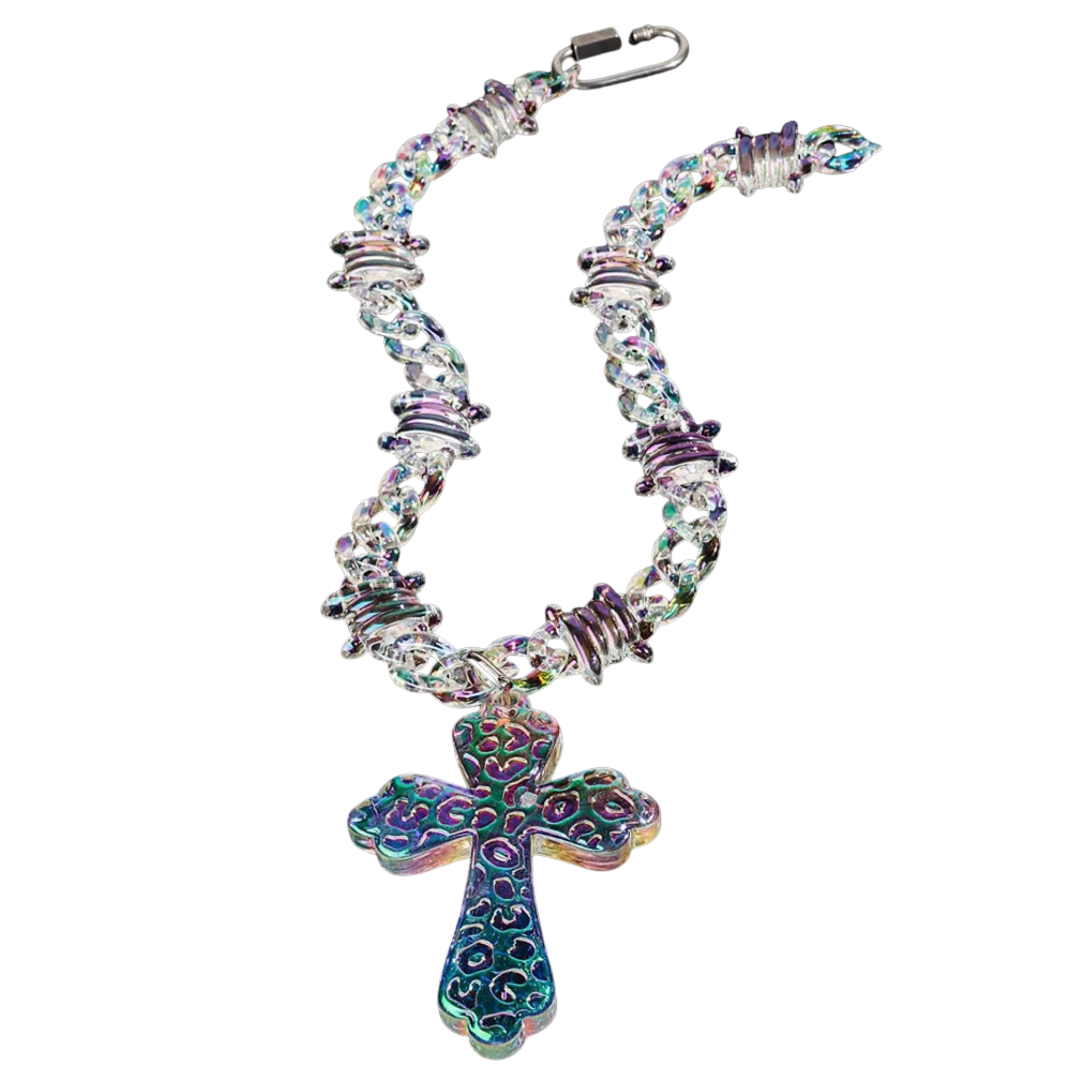 Acrylic Cross Necklace