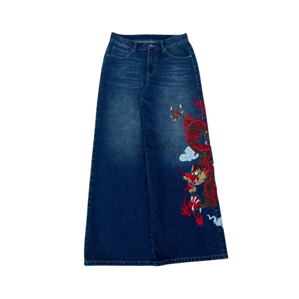VISION "RED DRAGON" RELAXED JEANS