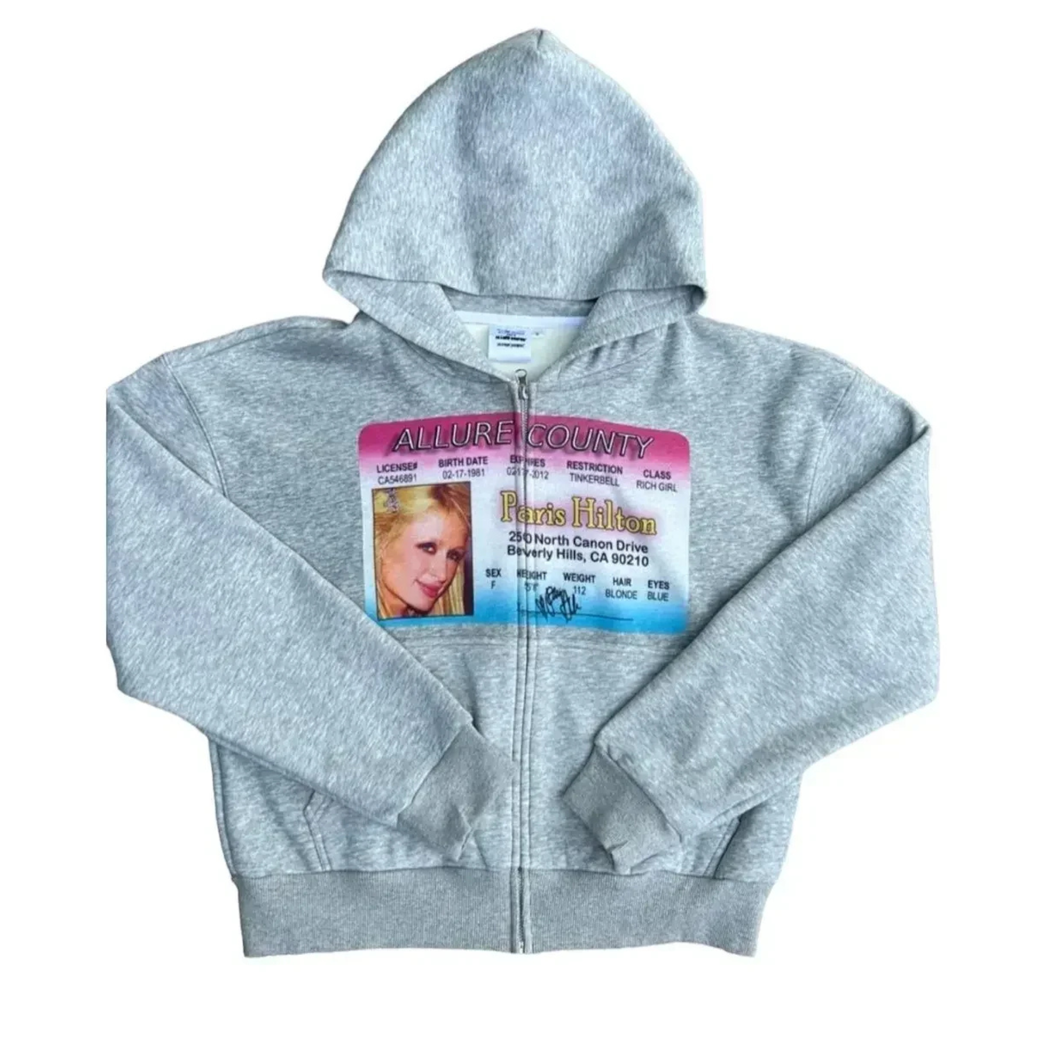 Distressed Print Hoodie