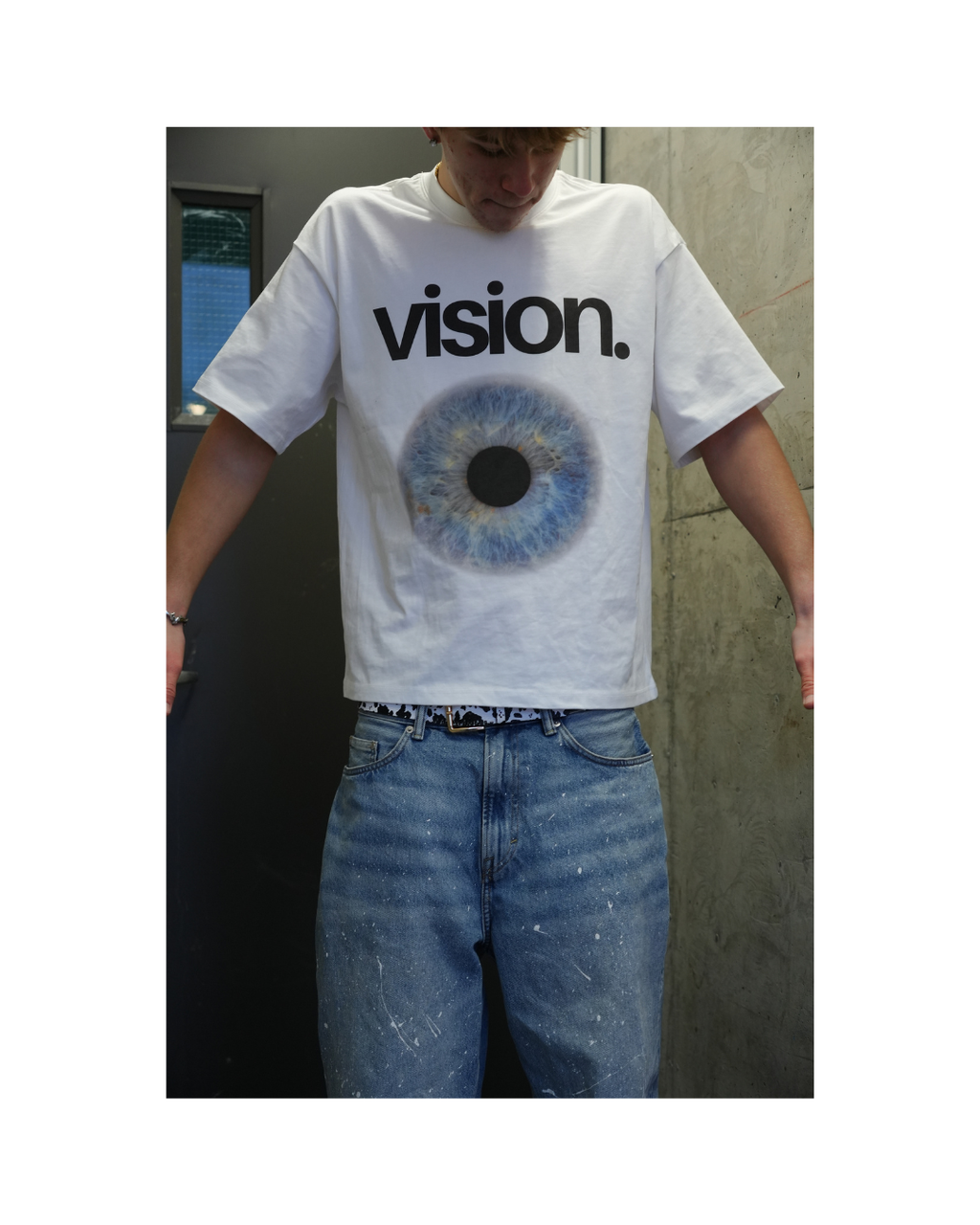 VISION OPTIC BOXY GRAPHIC TEE MULTI